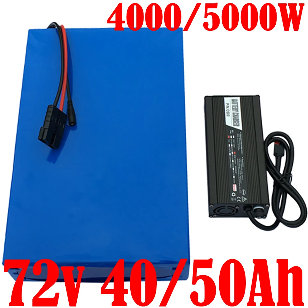 

18650 cell 72v ebike battery 72v 40ah 50ah electric bicycle Lithium batteries For 3000W 4000W 5000W 7000W electric bike scooter