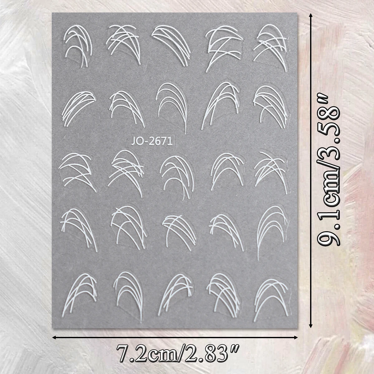 Juego de pegatinas para decoración de uñas de línea francesa, calcomanías para uñas con rayas curvas en blanco, negro y dorado, diseño de uñas de Gel acrílico, 3/6/12 hojas