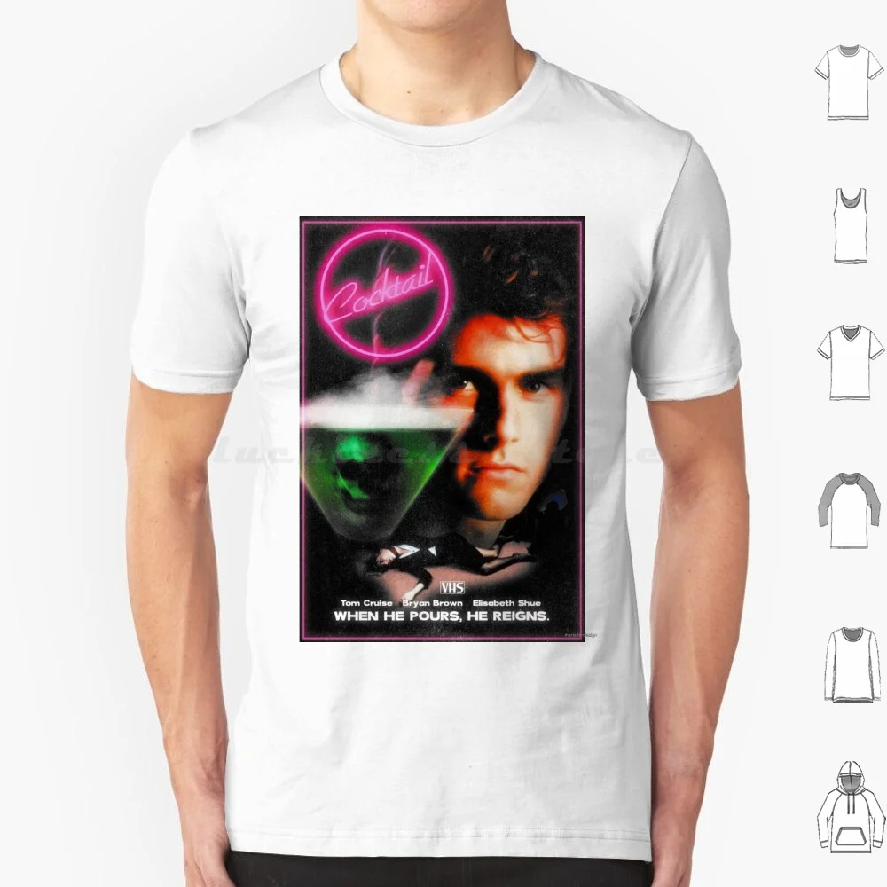 Cocktail 1988 T Shirt Big Size 100% Cotton Movie Film Cult Classic Horror 80s Retro Vintage New York Queens 1980 Manhattan Vhs