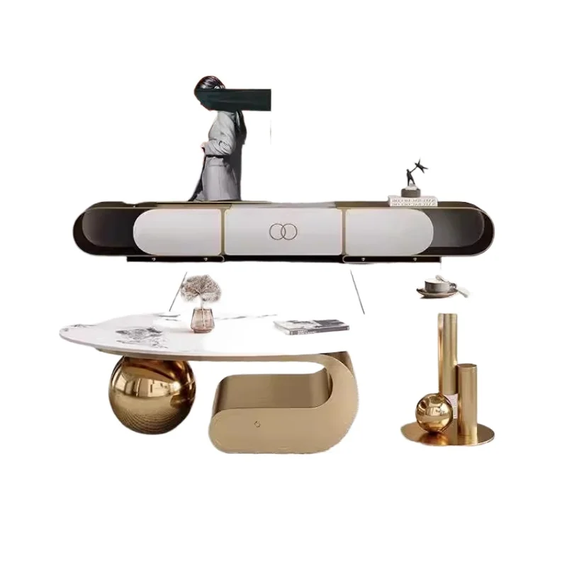 

Легкий роскошный новый телескопический шифер для гостиной, домашнего хранения, маленькая квартира, дизайнерский шкаф для телевизора Coffee Ta Ble, комбинация