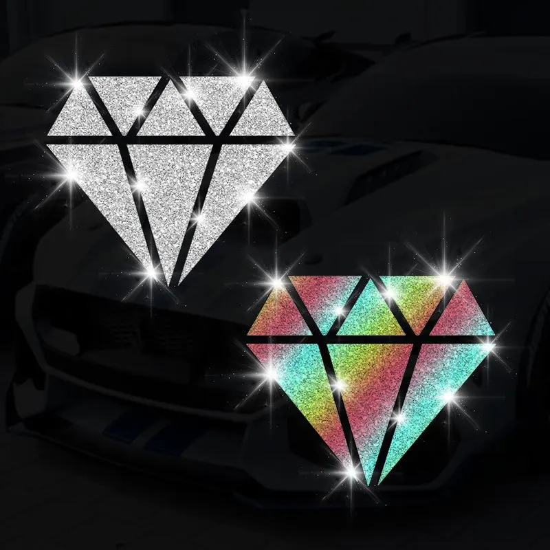 1PC Imitation Diamond Glitter Fashion Car Stickers Waterproof DlY Auto Window Rear Winshield Bumper Boat Decoration Vinyl Decals
