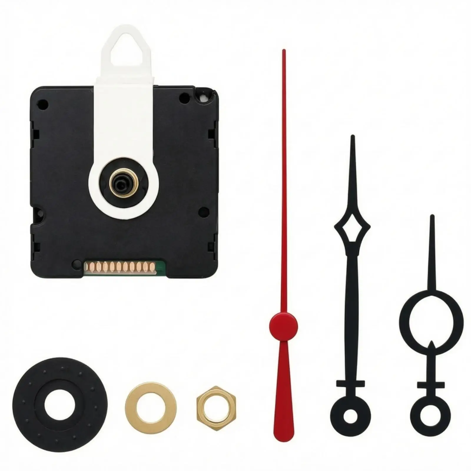 UK Radio Controlled Clock Movement Replacement Plastic Auto Sync Mechanism for Creative Projects Fits Thin Clock Panels