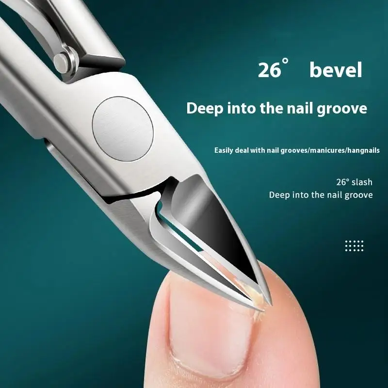 Coupe-ongles professionnel épais avec corps en acier inoxydable, pour le soin des ongles et enlever les ongles incarnés, 1 pièce
