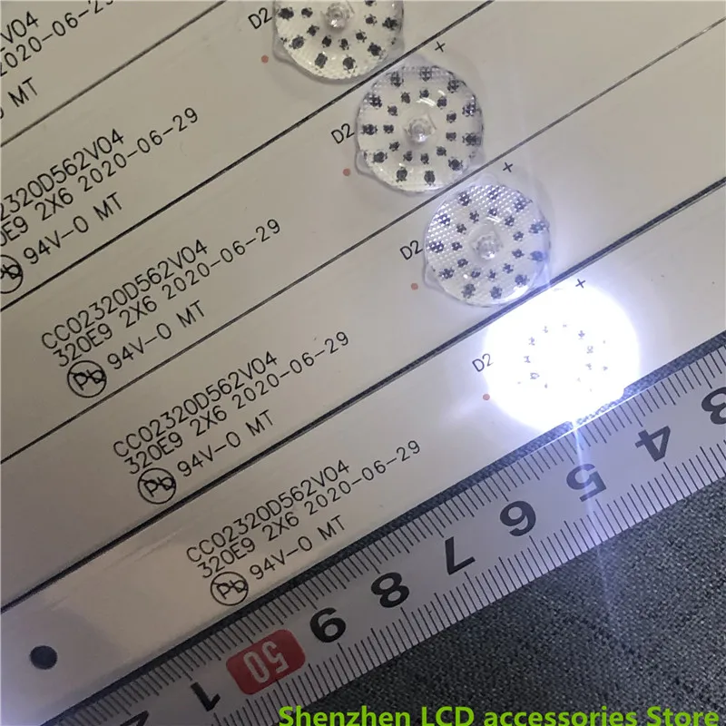 CC02320D562V04 320E9 56CM 6LED 6V Aluminium 100% neue LCD-TV-Hintergrundbeleuchtungsleiste