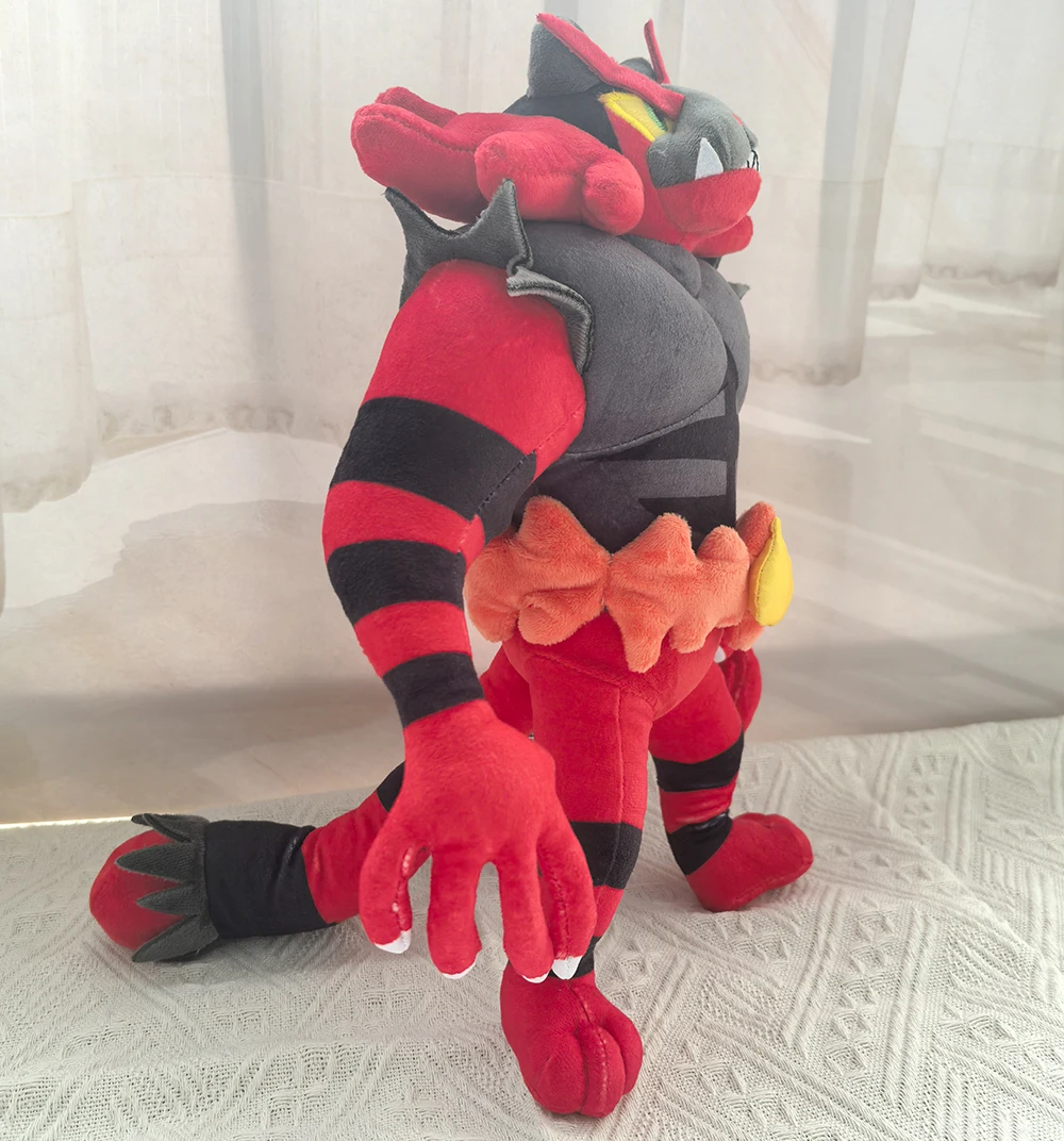 Pokemon lendas incineroar 13 "brinquedo de pelúcia, escarlate violeta interruptor jogo fogo tigre teddy espada escudo pelúcia animal dos desenhos animados boneca