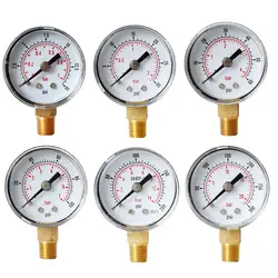 40mm Dual Scale Face Pressure Gauge 1/8