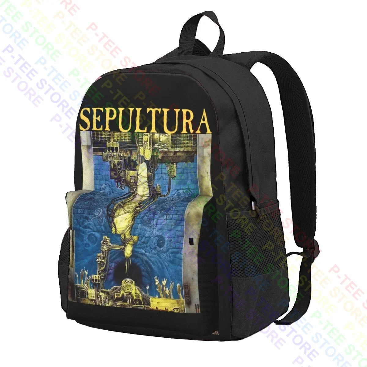 Sepultura Chaos Ad Large Capacity Backpack Travel Shoe Bag Storage Bag Large Capacity