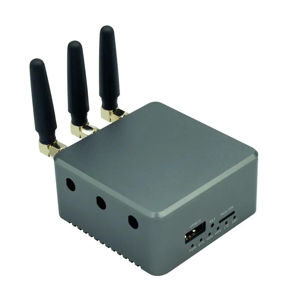 Mini roteador Banana Pi BPI-R3 com caixa de alumínio