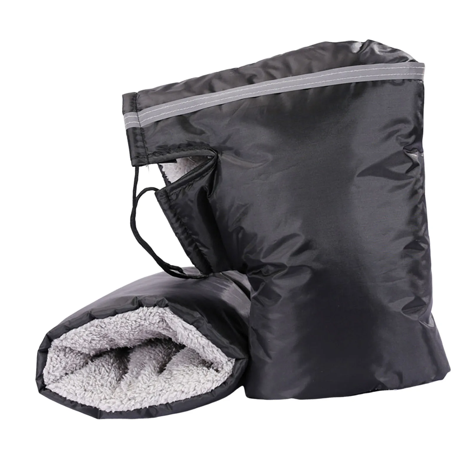 قفازات مقود دراجة نارية مع شريط عاكس ، غطاء شريط مقبض حراري مقاوم للرياح ، مركبة ATV ، الثلج ، سكوتر #6