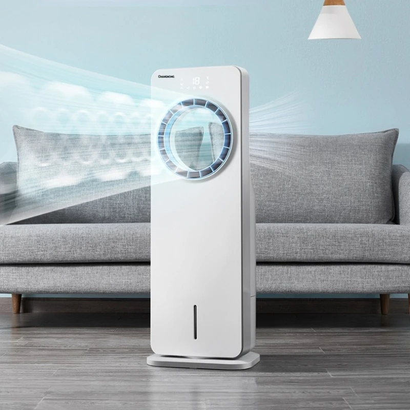 

Air Conditioning Fan Cooler Remote Control Air-conditioner Fan for Home Use Humidified Water Cooled Bladeless Fans