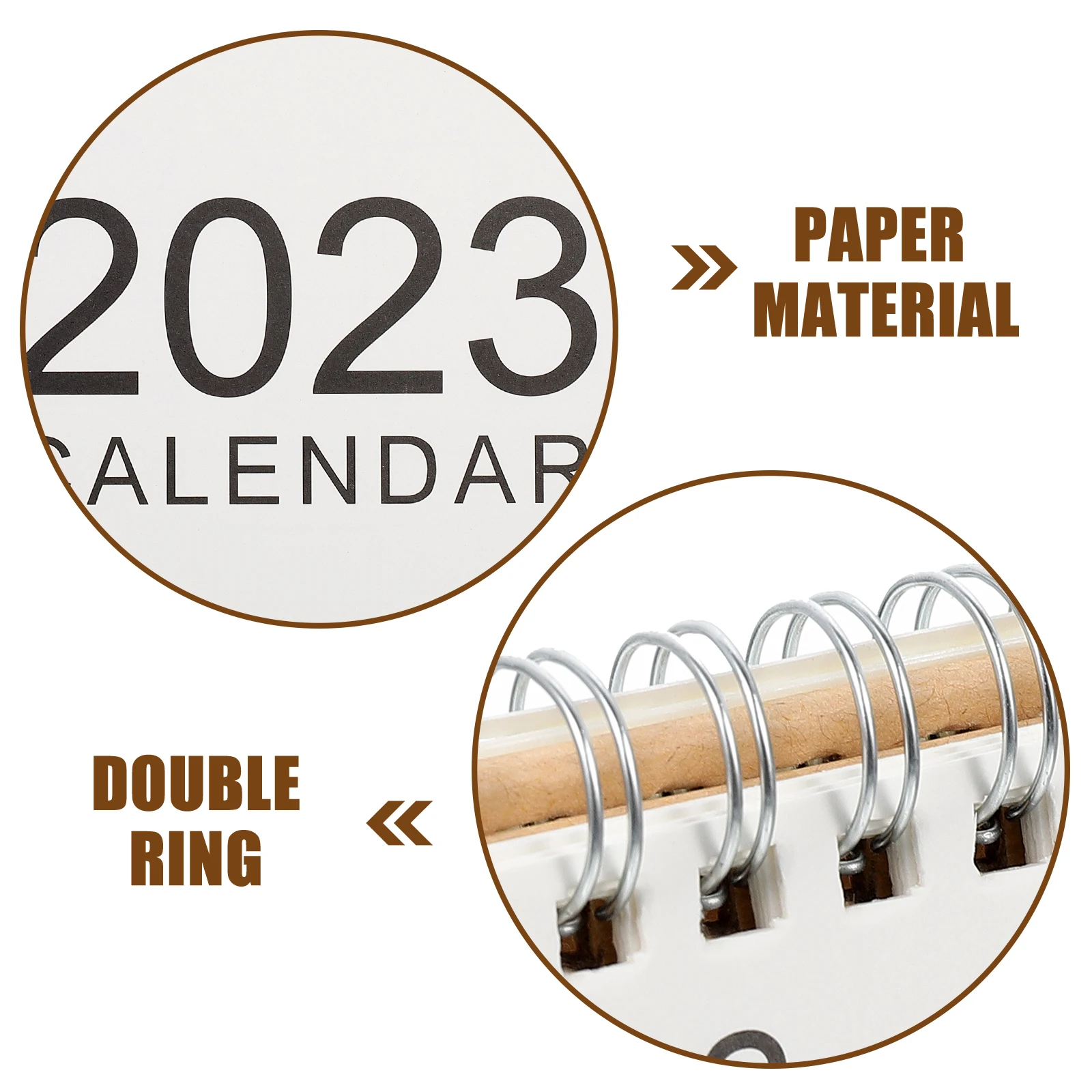 

2023 Desk Calendar Thick Paper Decorative Desktop Calendar Monthly Schedule Organizer Office Home Accessory Countdown Reminder