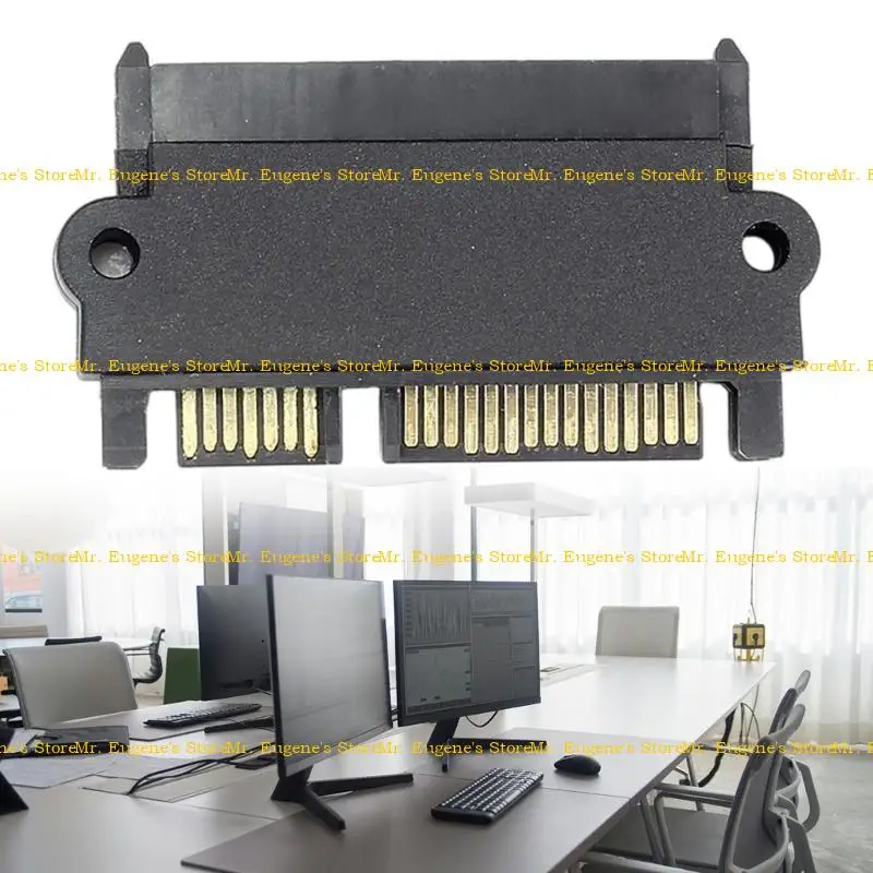 

D08B Hard Disk Drive 90°AngledSATA Male to Female Adapter for Tight Space Setups