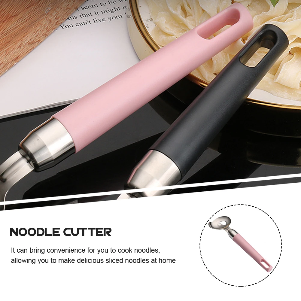 

Sliced Noodle Maker Stainless Steel Manual Pasta Slicer Dough Cutting Tool Non-Slip Handle Kitchen Baking Noodle Cutter Supplies