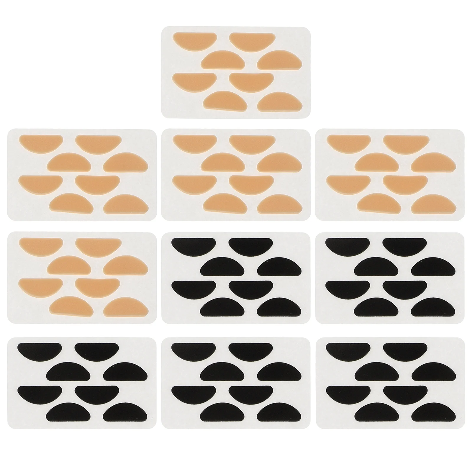 

40 Pairs Eva Sponge Nose Pads Glasses Frame Accessories Wooden Eyeglass Cushion Man