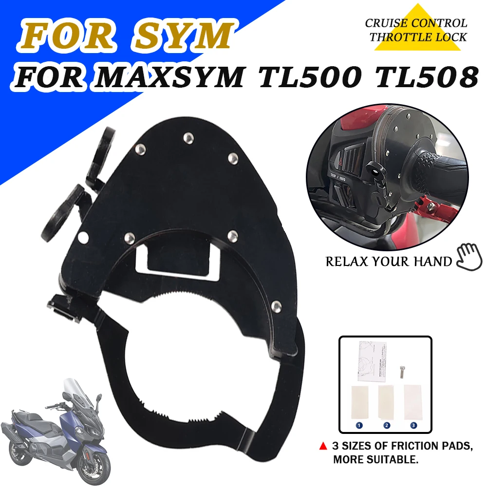 Manillar de asistencia de bloqueo de acelerador de Control de crucero, accesorios de motocicleta para SYM MAXSYM TL500 TL 500 508 TL508 2020 2021 2022 2023