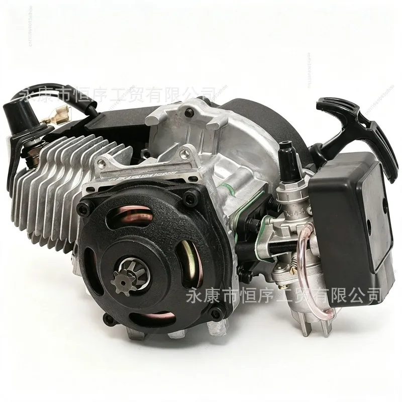 2 Stroke Pull Start Fuel Engine for 49cc Mini Pocket Bike Dirt Bike Replacement Power Parts