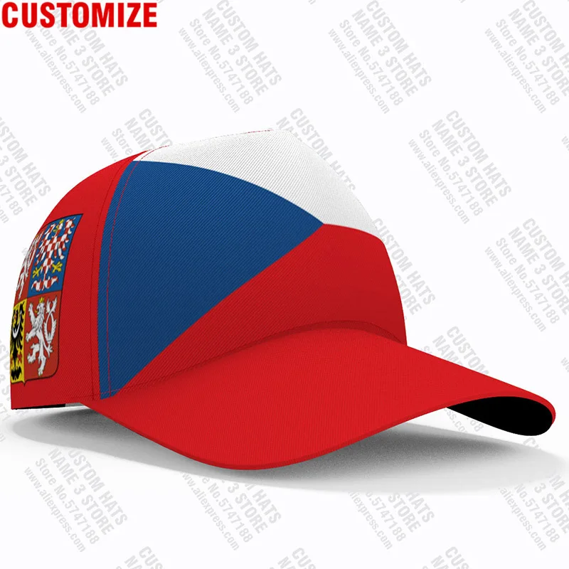 Czech Republic Baseball Caps Custom Name Number Team Logo Cz Hat Cze Country Travel Czechia College Nation Flag Photo Headgear