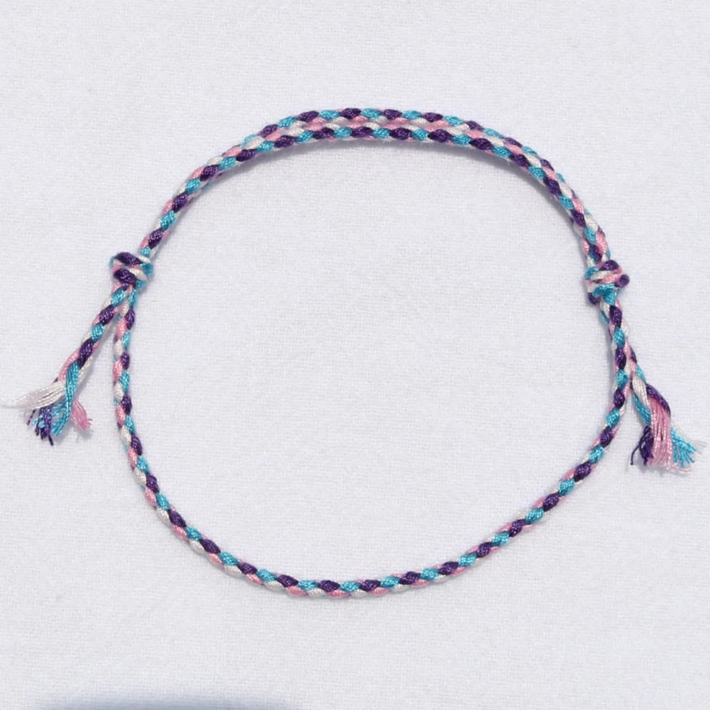 Einfarbiges Geflochtenes Baumwollseil-Armband für Männer, Retro Tibetisches Handgefertigtes Mehrschichtiges Armband für Frauen, Modisches Schmuckzubehör – Detail 8