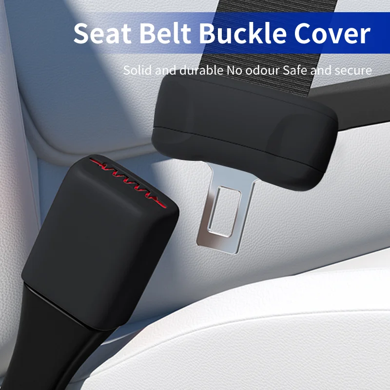 

Car Seatbelt Buckle Cover Silicone Anti-scratch Protector Safety Belt Buckle Guard Seat Belt Protective Cove Supplies