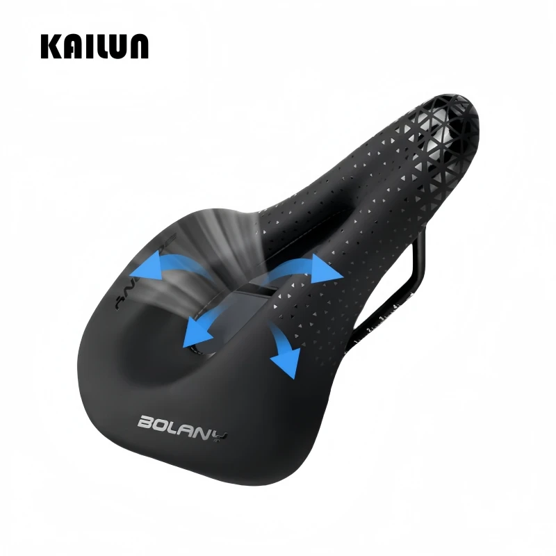 وسادة مقعد الدراجة، مقعد سميك فائق النعومة، ملحقات دراجة مريحة ممتصة للصدمات، وسادة مقعد الدراجة الجبلية #5