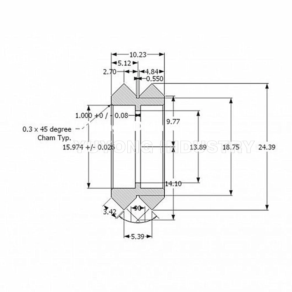 200pcs/lot High Precision CNC Xtreme Dual v wheel clear Polycarbonate for Openbuilds v-slot rail