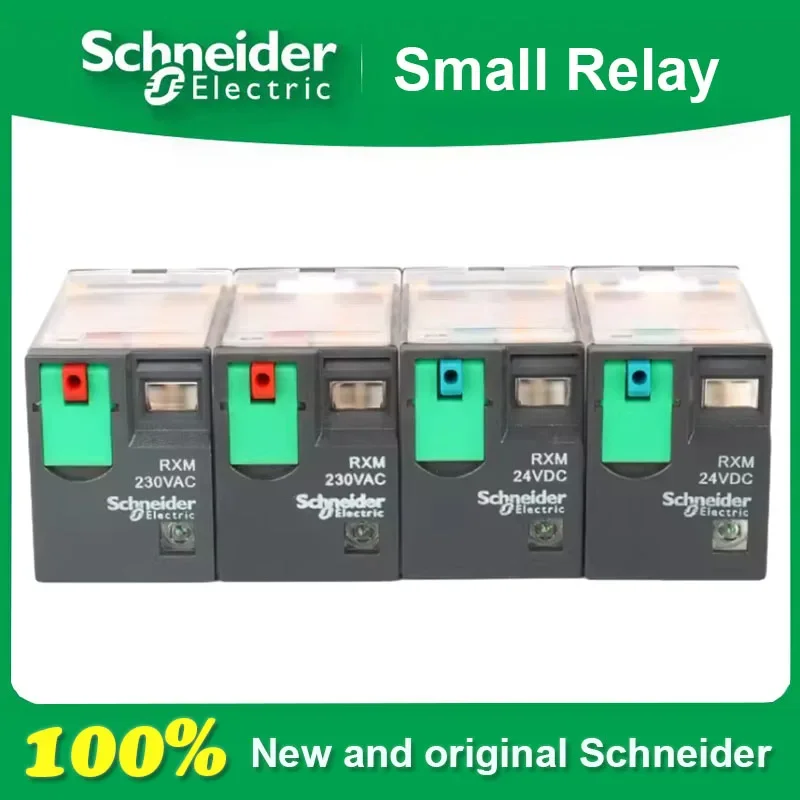 Original Schneider Device RXM2CB2BD RXM2CB2P7 RXM4CB2BD RXM4CB2P7 RXZE1M2 RXZE2S108M RXZE1M4C RXZE2S114M Small Relay