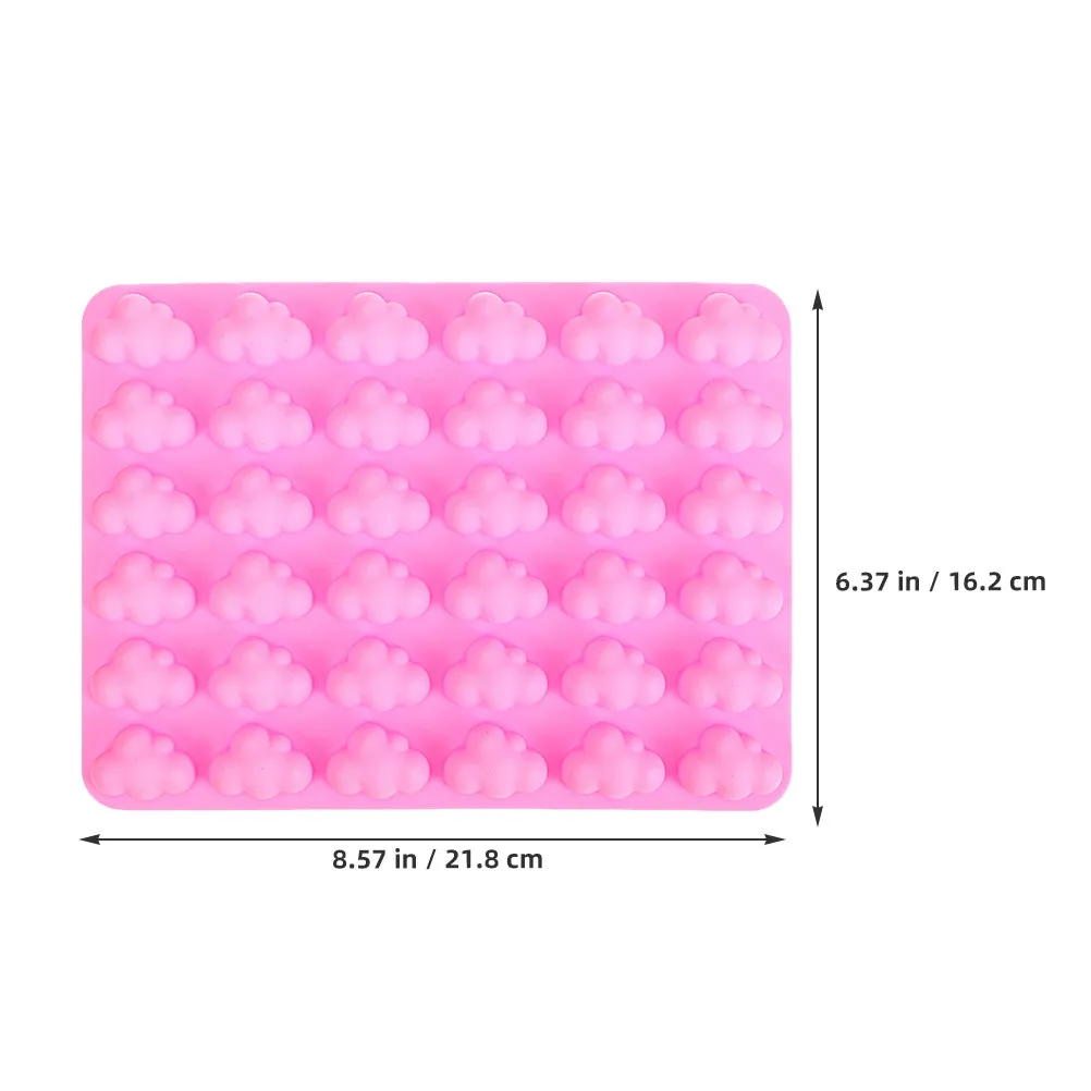 2Pcs Adorable Cloud Silicone Mold for Chocolate Pudding Jelly Baking DIY Crafts Reusable Flexible Safe Kitchen Candy Making - view 5