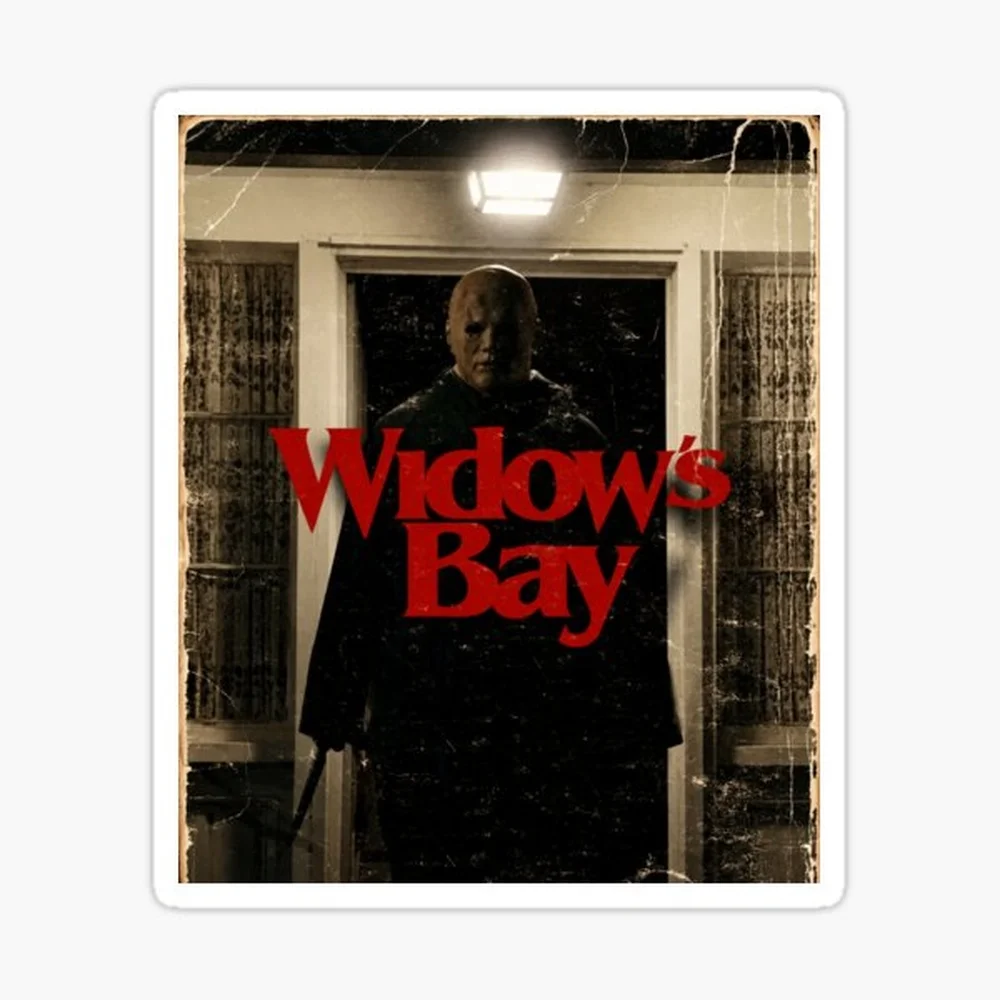 widows bay Sticker for Laptop Decor Bedroom Car Cute Cartoon Art Fashionable Public Suitcase