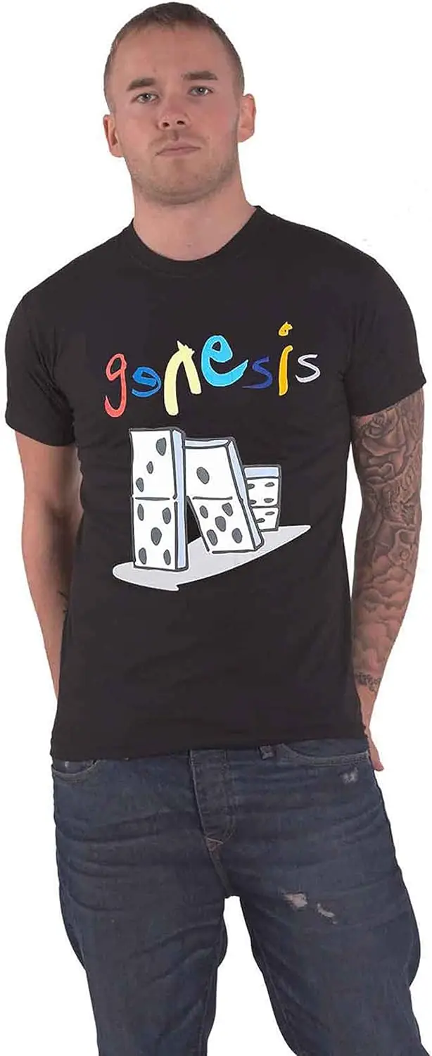 Genesis T Shirt The Last Domino? Tour Official Mens Black