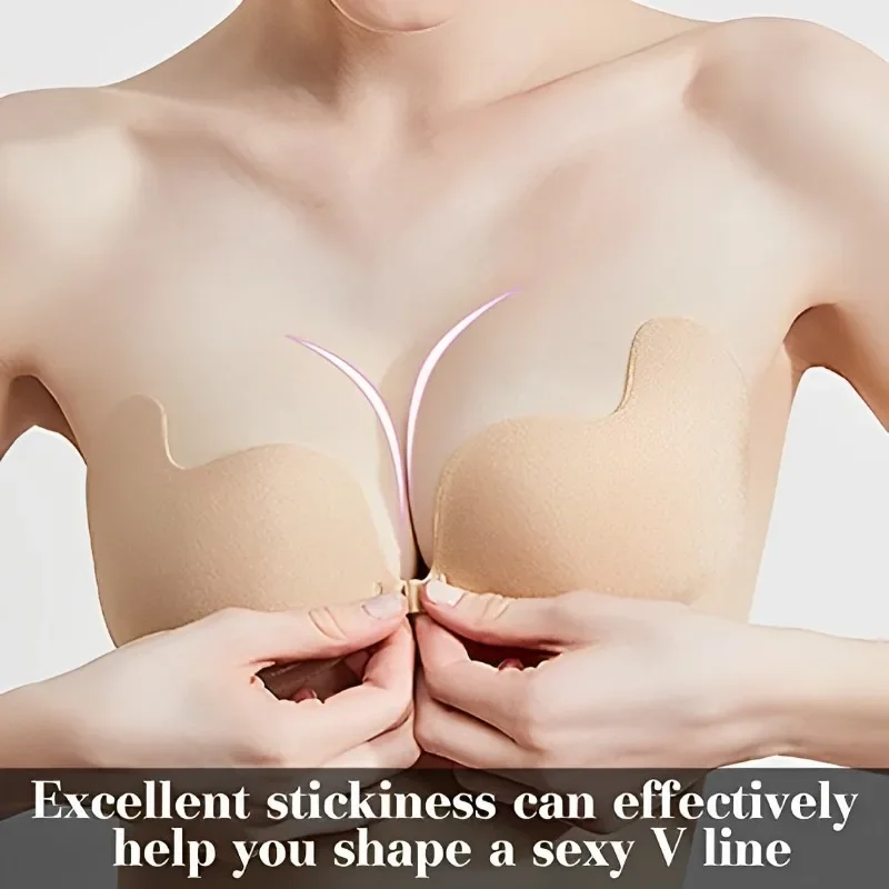 Invisible Strapless Adhesive Stick Bra Strapless Push Up Bras Women Sexy Backless Lingerie Seamless Silicone Bralette Underwear