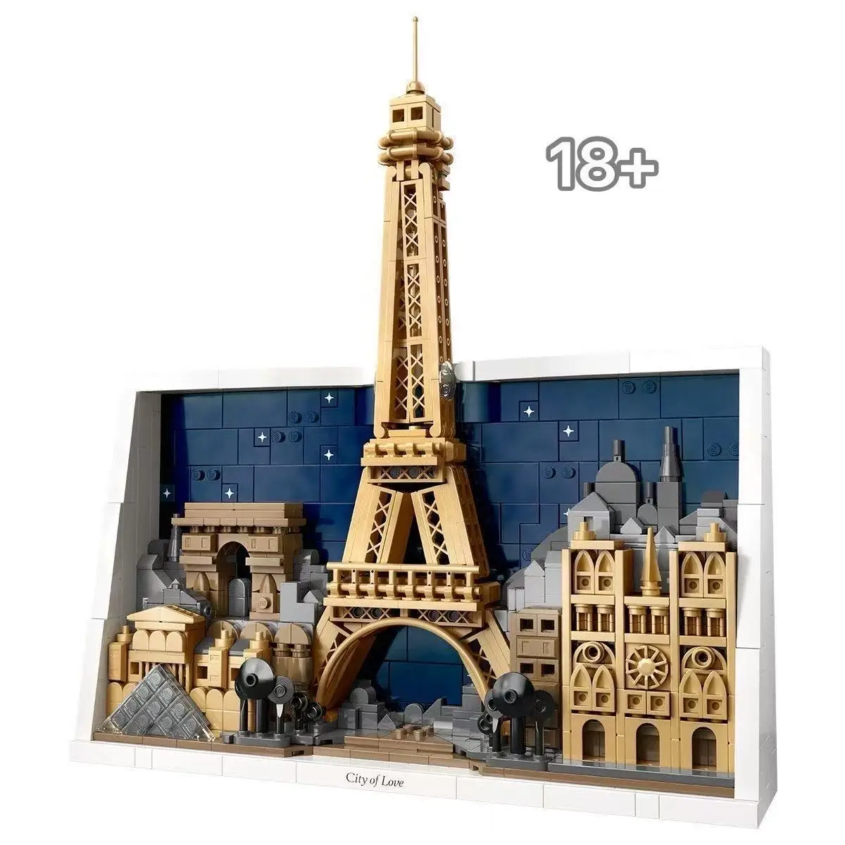 

Новый товар 2026 года 21064 | Новые строительные блоки Love City Paris | Отличный подарок для детей и стильный декор для дома