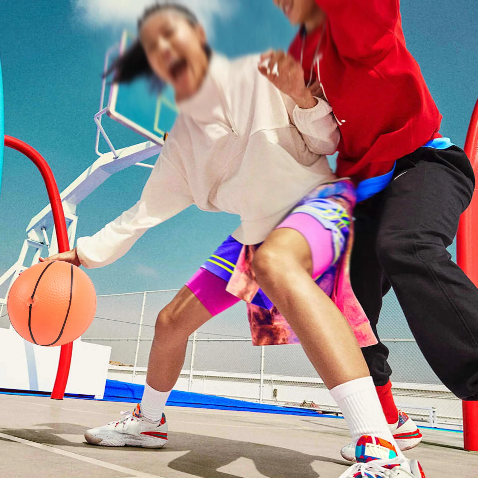 부모-자식 게임용 미니 농구 실내 공 및 장난감 부모-자식 PVC 용 실내 스포츠 어린이에게 적합 200g 6 개