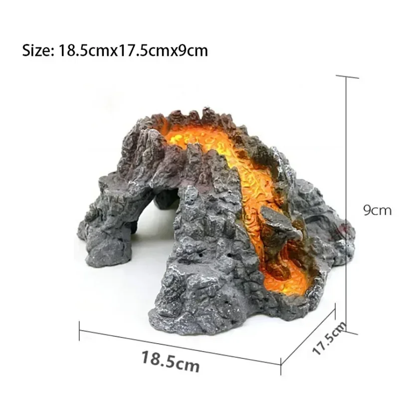 New Volcano Shape Aquarium Decor Oxygen Pump Fish Tank Ornament Aquarium Accessories Decoration