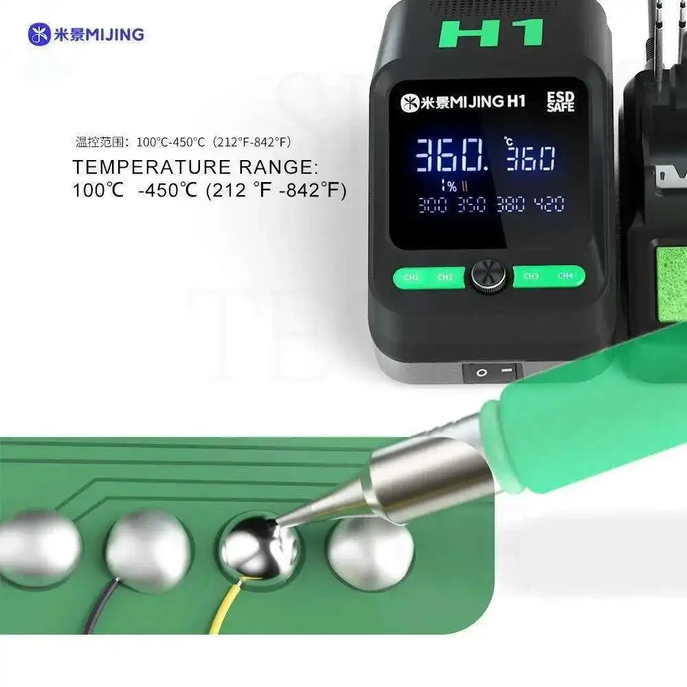 Mijing MJ-H1 Soldering Station Compatible Original Soldering Iron Tip 210 Handle Control Temperature Welding Rework Station
