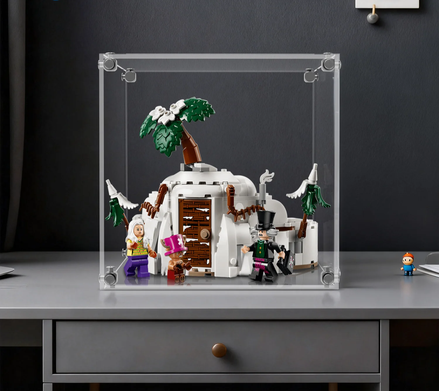 Suitable for Lego 75641 Doctor Hiriluk Hideout Building Blocks Acrylic Display Case 75641 Storage Showcase(Excluding Lego set)