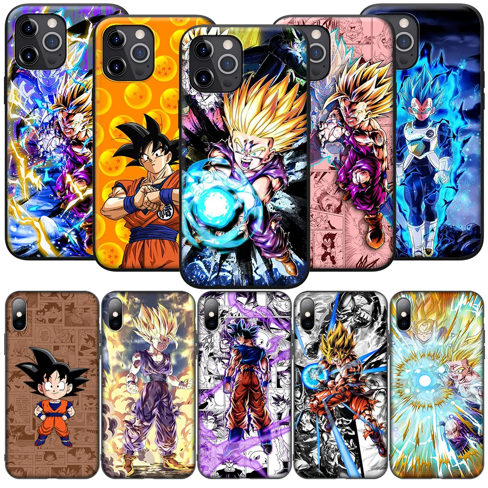 New High-End Phone Case for iPhone 16 15 14 13 7 8 Pro Max Mini Plus JA45 D-Dragons G-Gokus B-Balls