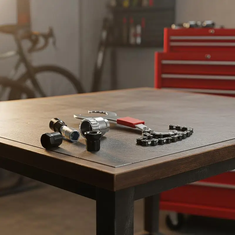 Fahrrad-Reparatur-Werkzeugset mit Komplettem Zubehör, Kurbelabzieher, Kettenhammer und Pedalschlüssel für Mountainbike- und Rennrad-Reparaturen – Detail 9