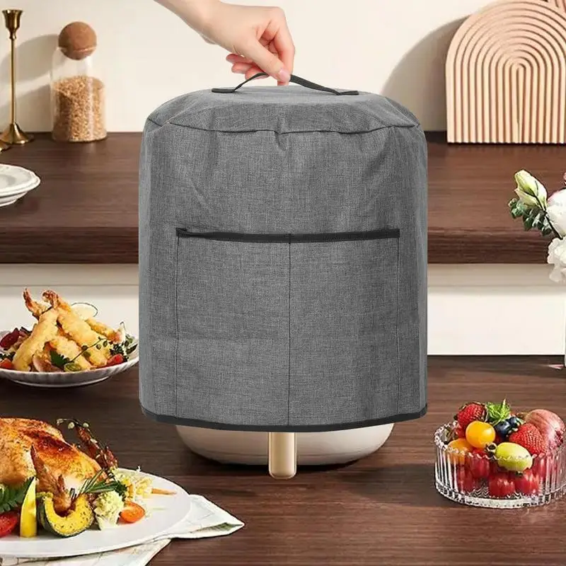 Cooker Protective Cover Durable Air Fryer Dust Cover Air Fryer Accessories With Handles And Pockets For Home And Kitchen Easy To