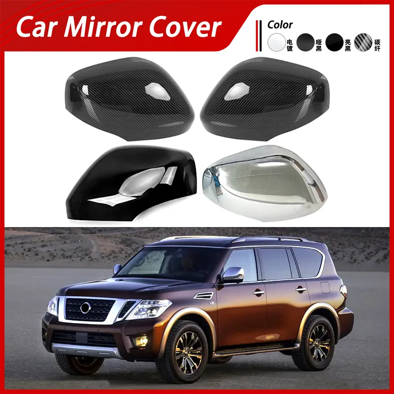 

Suitable for 16-24 Nissan Armada Y62 reverse mirror cover, mirror shell, carbon fiber patterned reflector decoration