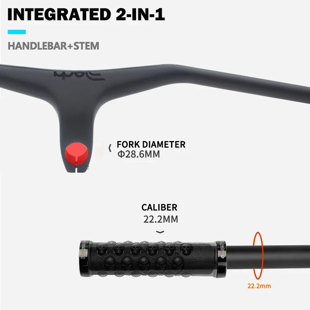Integrierter MTB-Lenker aus DEDA-Kohlefaser -17 ° Rise 28,6 mm Lenkklemme 740 mm 760 mm 780 mm 800 mm Breite – Detail 6