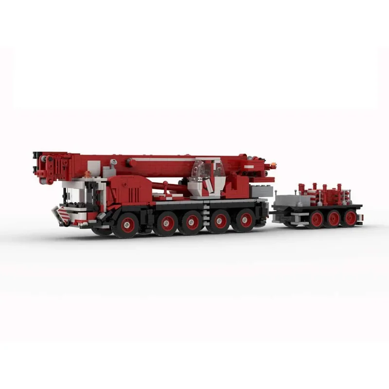 Bouwstenen MOC-126742 Stad Kraan Trailer Aanhangwagen Bouw Model Ornament 1125 Stuks Kinderen Verjaardagscadeaus Kerst Speelgoed