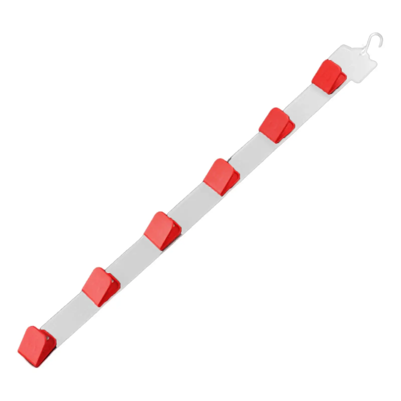 Merchandising Shelf Strip Clip with 6 Clips Length 67.5cm Packaged Snacks Organizer