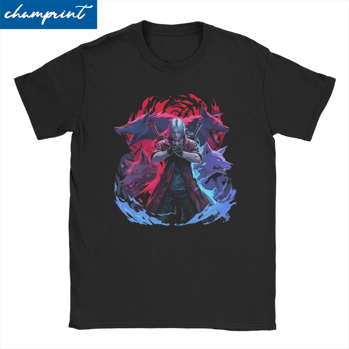 Devil May Cry Game T Shirt for Men Women Cotton Novelty T-Shirt Round Collar Tee Shirt Short Sleeve Clothes Plus Size