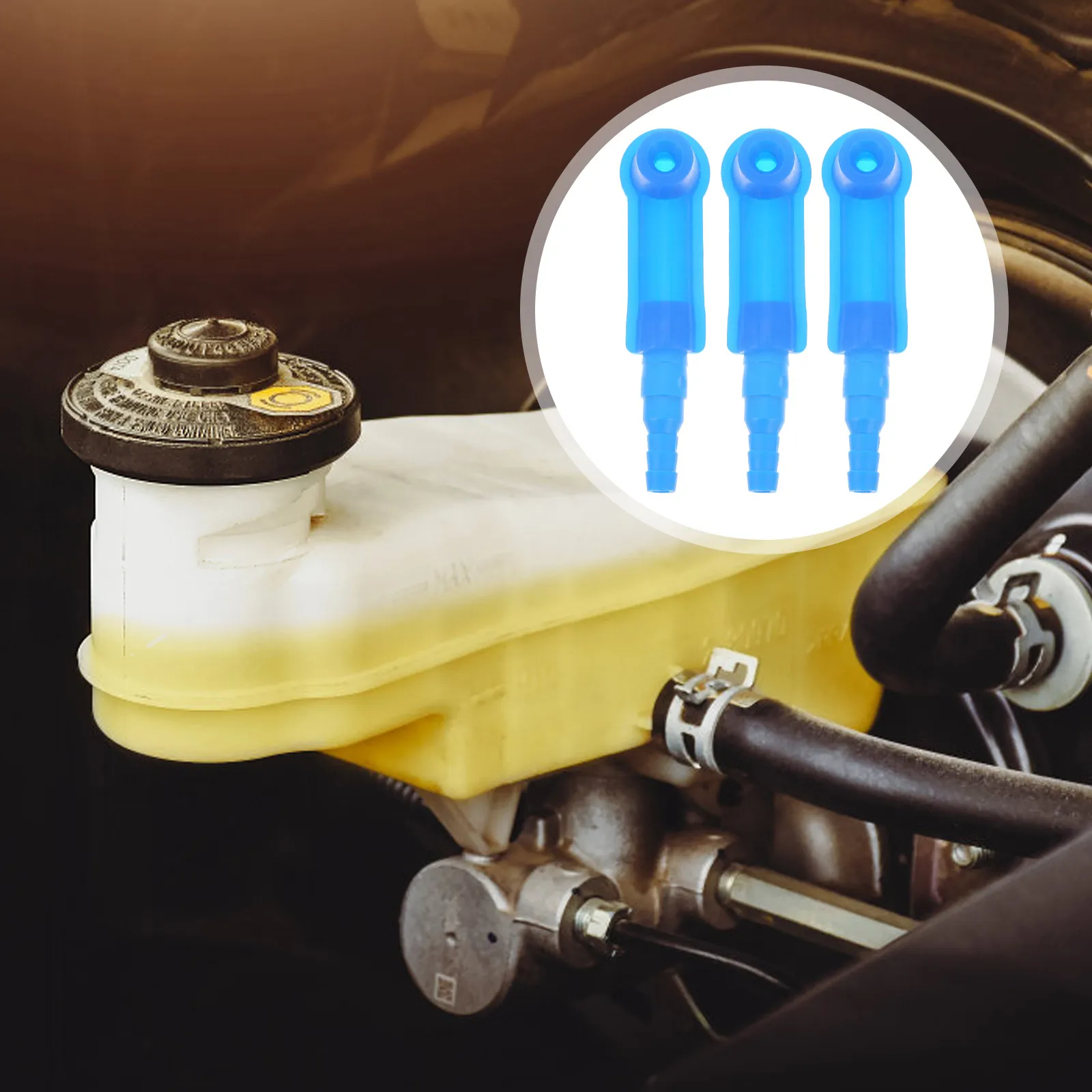 

5Pcs Brake Fluid Changer Tool Heavy Duty Plastic Brake Fluid Exchange Connector for Car Truck Suv DIY Bleeding Replacement