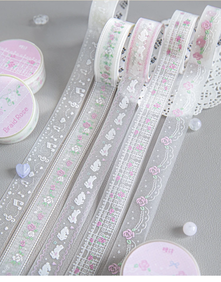 15mm X 2m PET Niedliches Glitzerband für DIY Scrapbooking Planer Tagebuch Ästhetisches Maskierband Schreibwaren Bürobedarf – Detail 11