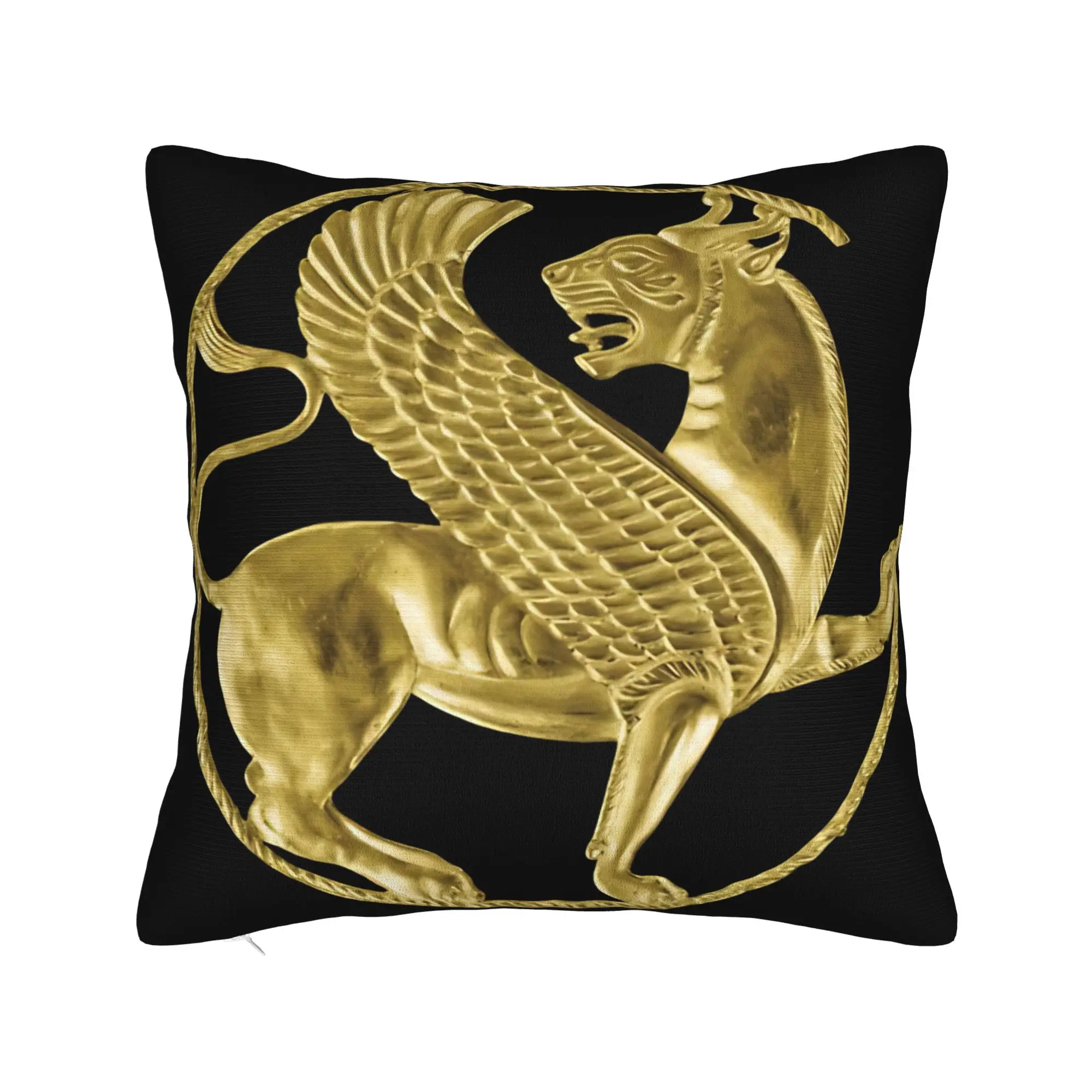 Iran  Persian Winged Lion Pillow Case  Graphic Pillow Cover Funny Cushion Cover For Living Room Bed Chair