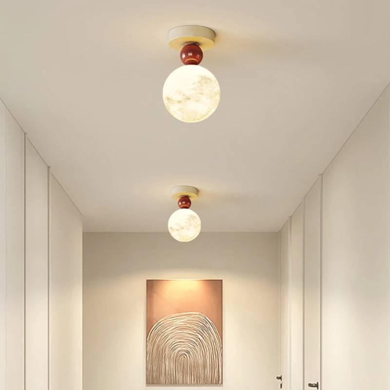 Imagem -02 - Modern Led Round Ceiling Light para Quarto Varanda Corredor Vestiário Decoração de Casa Iluminação