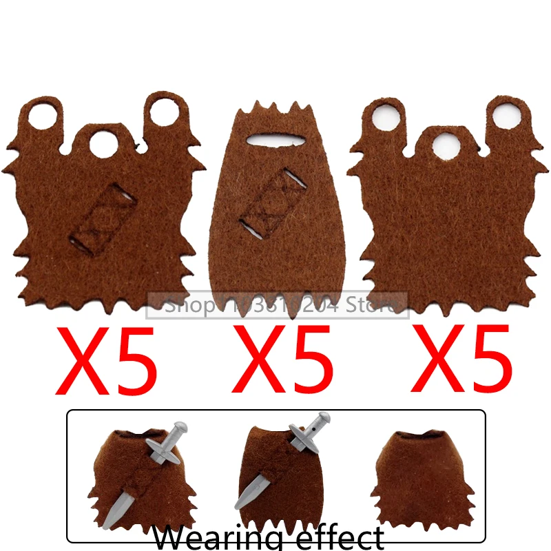 MOC Medieval Accessories Building Blocks Soldier Figure Knight Helmet Hat Armour Elf Hairstyle Arrows Spears Bricks Toy Gift E02