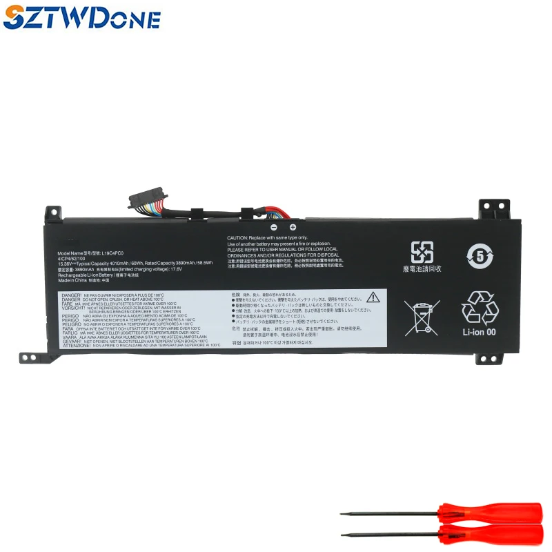 SZTWDONE L19C4PC0 Lenovo Rescuer Y7000 R7000 2020 L19M4PC0 15.36V 60WH