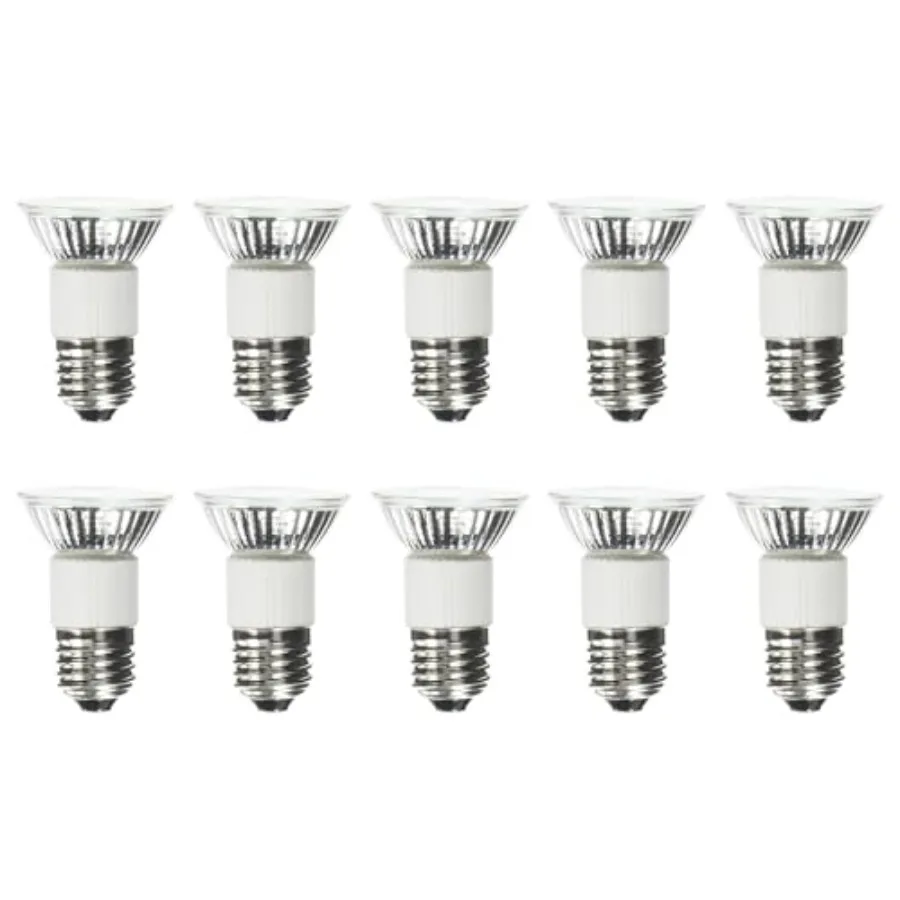 

10-Bulbs 75 Watt JDR MR16 75W 130 Volt Medium Base E27 Hood Flood Lamp E26 120V